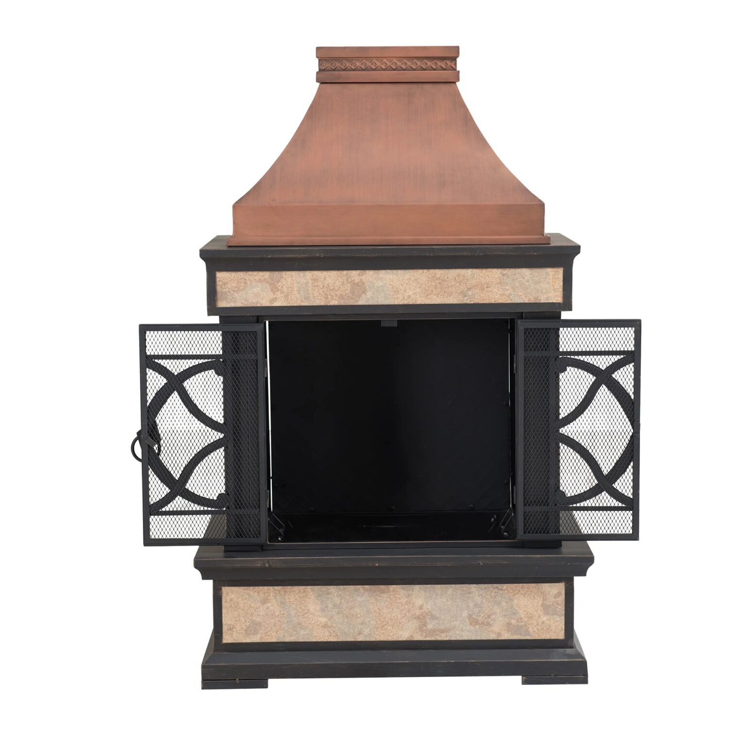 Sunjoy Heirloom Outdoor Wood Burning Fireplace – Plus Co